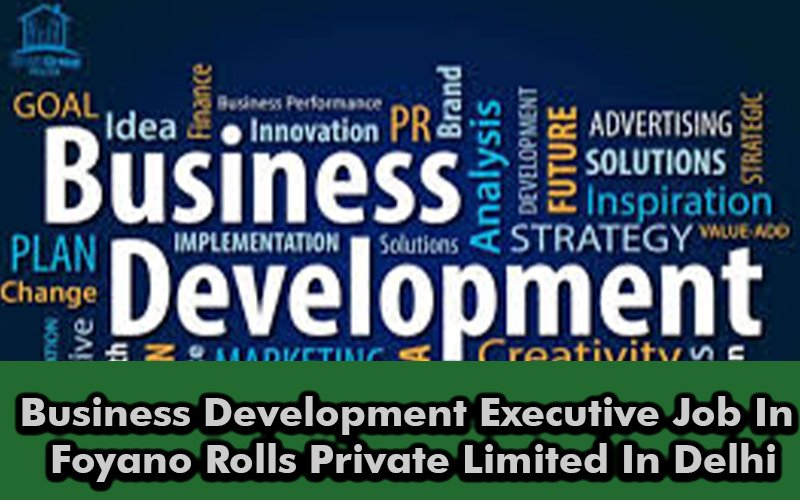 Business Development Executive Job In Foyano Rolls Private Limited In Delhi